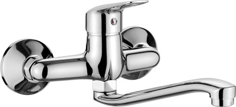 Bateria kuchenna ścienna chrom Boro BMO_080M