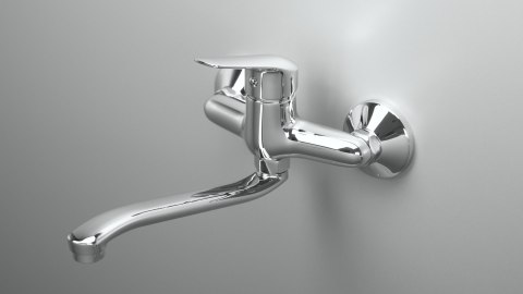 Bateria kuchenna ścienna chrom Boro BMO_080M