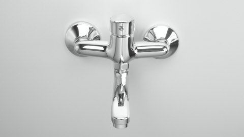 Bateria kuchenna ścienna chrom Boro BMO_080M