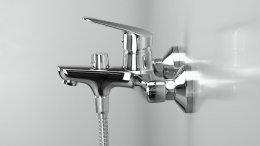 Bateria wannowa ścienna chrom Boro BMO_010M