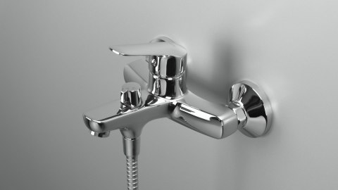 Bateria wannowa ścienna chrom Boro BMO_010M