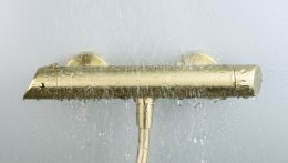 Bateria prysznicowa ścienna złoty szczotkowany Arnika BQA_R40M