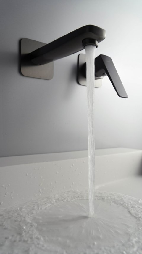 Bateria umywalkowa podtynkowa titanium Blur BQL_D54L