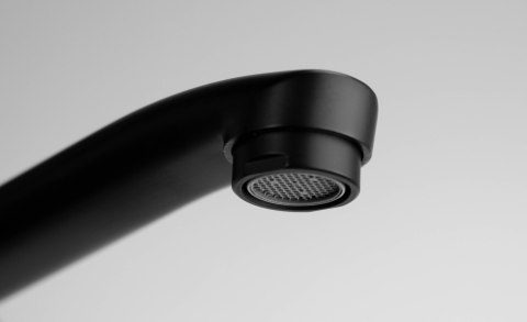 Bateria umywalkowa ścienna z wydłużoną wylewką - podłączenie na wąż nero Boro BMO_N56M