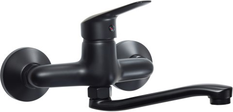 Bateria umywalkowa ścienna nero Boro BMO_N50M