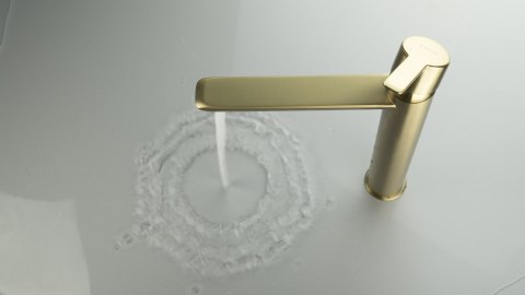 Bateria umywalkowa wysoka złoty szczotkowany Arnika BQA_R20N