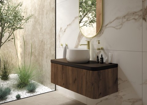 Bateria umywalkowa wysoka złoty szczotkowany Arnika BQA_R20N