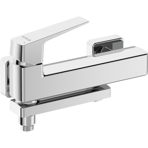 Bateria wannowa ścienna - ze składaną wylewką chrom Blur BQL_012M