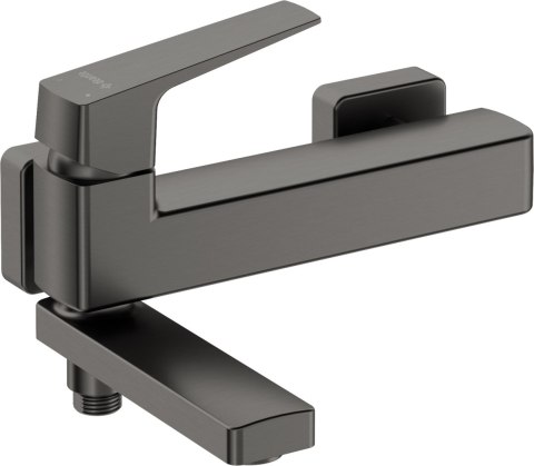 Bateria wannowa ścienna - ze składaną wylewką titanium Blur BQL_D12M