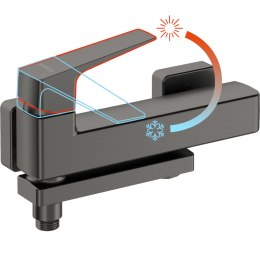 Bateria wannowa ścienna - ze składaną wylewką titanium Blur BQL_D12M