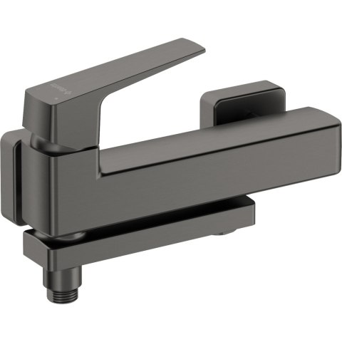 Bateria wannowa ścienna - ze składaną wylewką titanium Blur BQL_D12M