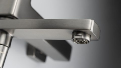 Bateria wannowa ścienna - ze składaną wylewką titanium Blur BQL_D12M