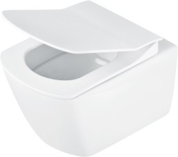 BLUR - Miska WC z deską bezkołnierzowa - biały - CDZD6ZPW