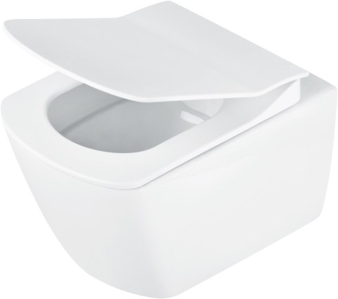 BLUR - Miska WC z deską bezkołnierzowa - biały - CDZD6ZPW