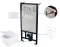 Zestaw WC podtynkowy 6 w 1 biały/bianco Blur CDZA6ZPW
