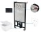 Zestaw WC podtynkowy 6 w 1 biały/nero Blur CDZN6ZPW