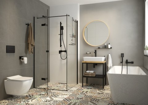 Zestaw WC podtynkowy 6 w 1 biały/nero Blur CDZN6ZPW