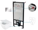 Zestaw WC podtynkowy 6 w 1 biały/chrom Blur CDZS6ZPW