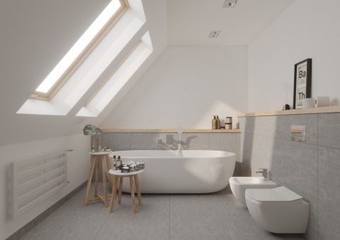 Zestaw WC podtynkowy 6 w 1 biały/chrom Blur CDZS6ZPW