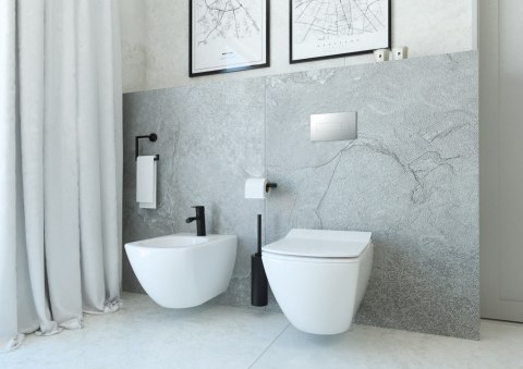 Zestaw WC podtynkowy 6 w 1 biały/chrom Blur CDZS6ZPW