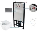 Zestaw WC podtynkowy 6 w 1 biały/titanium Blur CDZT6ZPW