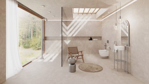 Przycisk spłukujący do stelaży podtynkowych - slim - stal szczotkowana - CST_F51P