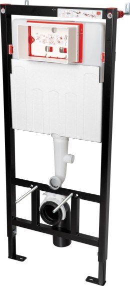 Stelaż podtynkowy do misek WC wiszących z odprowadzeniem zapachów/skroplin - CSTKWC01