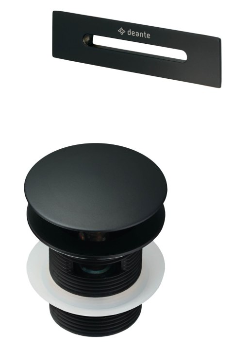 Zestaw akcesoriów do wanny - korek i przelew - nero - KYY_N10B