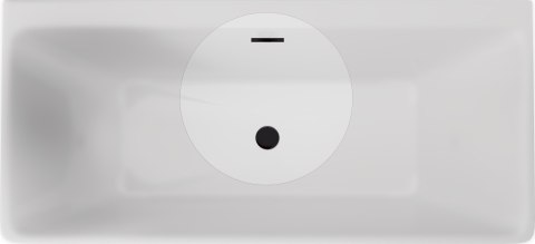 Zestaw akcesoriów do wanny - korek i przelew - nero - KYY_N10B