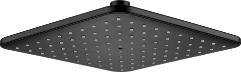 Głowica prysznicowa 1-funkcyjna - 201x201 mm nero Boro NER_N38K