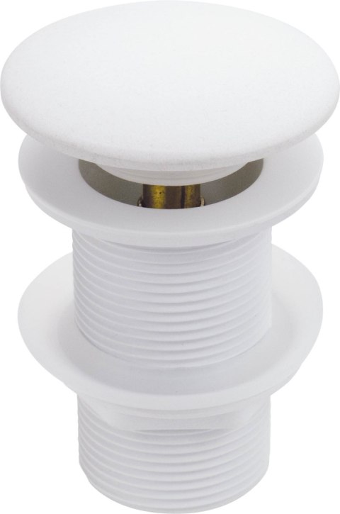 CLICK-CLACK - Korek do umywalki - granitowy - alabaster bez przelewu NHC_A12A