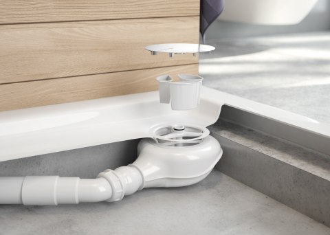 EASY-CLEAN - Syfon do brodzika czyszczony od góry - chrom - NHC_029C