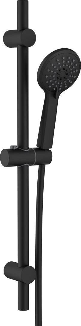Zestaw prysznicowy 3-funkcyjny z drążkiem nero Jasmin NGJ_N51K