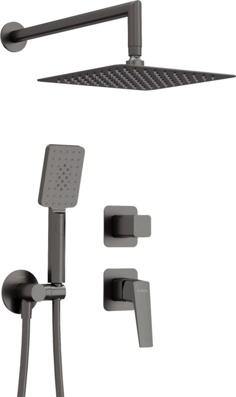 Zestaw prysznicowy podtynkowy titanium Blur NQL_D9YK
