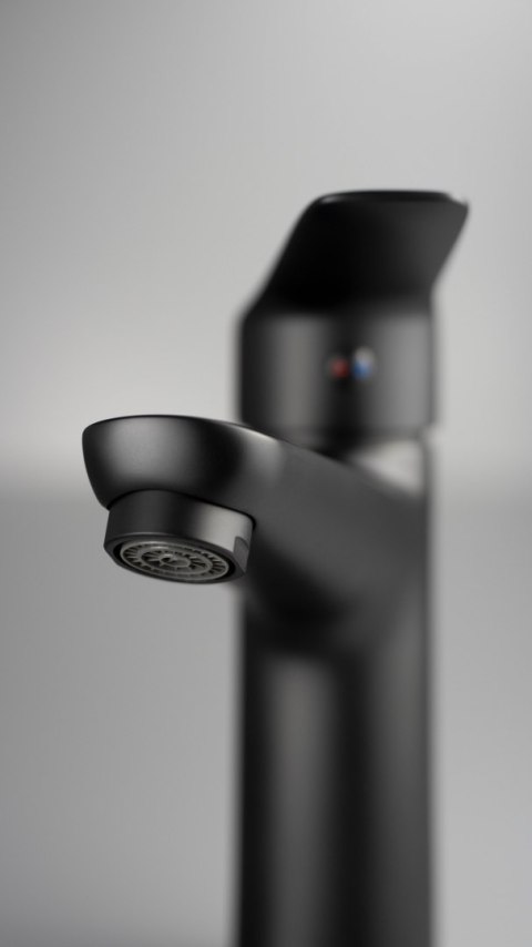 Boro Bateria Umywalkowa Stojąca Czarny Mat (Nero) BMO_N20M