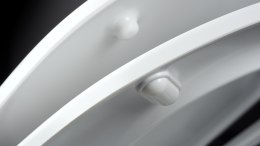 JASMIN - Miska WC z deską bezkołnierzowa - spłukiwanie wirowe - biały - CDJD6ZPW