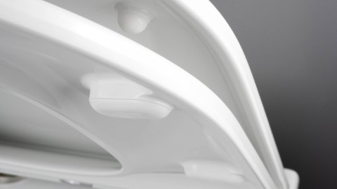 ROUND - Miska WC z deską bezkołnierzowa - biały - CGRD6ZPW