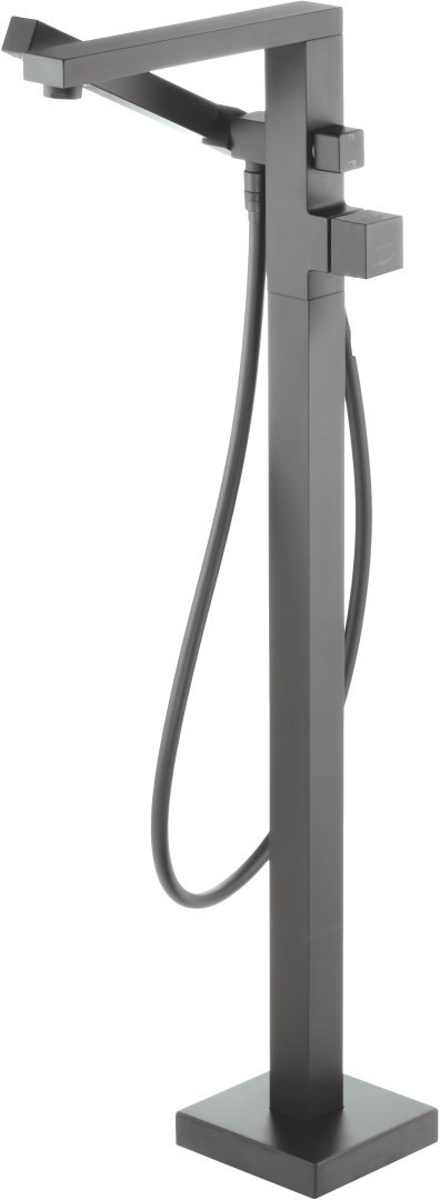 Bateria wannowa wolnostojąca z zestawem prysznicowym titanium Blur BQL_D17M