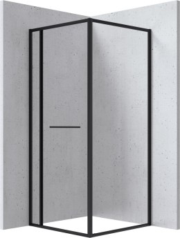 BLUR - Kabina prysznicowa kwadratowa 80x80 cm - nero KQB_N088P