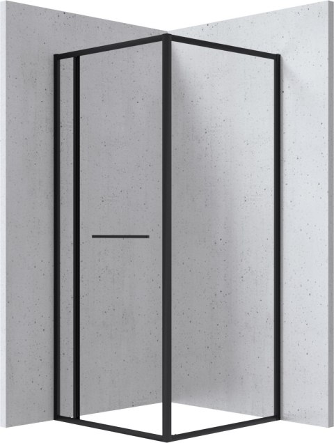 BLUR - Kabina prysznicowa kwadratowa 80x80 cm - nero KQB_N088P