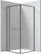 BLUR - Kabina prysznicowa kwadratowa 90x90 cm - titanium KQB_D099P