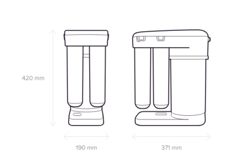 RO-101S Morion System odwróconej osmozy z 5 litrowym zapasem czystej wody + GRATISY