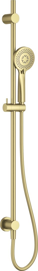Zestaw prysznicowy 3-funkcyjny z drążkiem - przyłącze podtynkowe złoty szczotkowany Arnika NQA_R61K