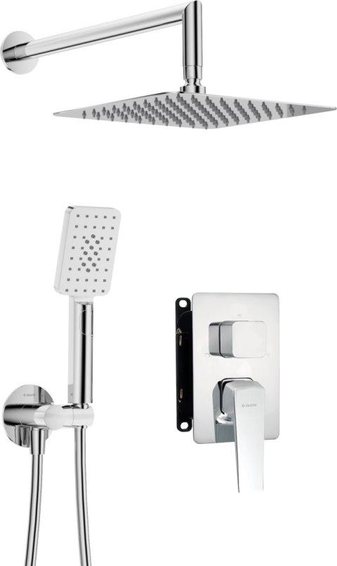 BLUR - Zestaw prysznicowy podtynkowy z BOXem mieszaczowym - chrom BLUR BXYZ0QLM