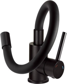 Zlewozmywak granitowy z baterią 1-komorowy z ociekaczem i syfonem - grafit metalik Corio ZRCPG113